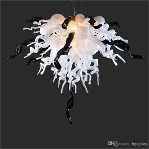 LED Handmade elegante moderna vidro fundido Candelabro Iluminação New Arrival Garantia casamento colorido Centerpieces Arte Vidro pingente Luzes