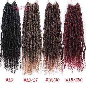 Bomb Twist Braiding Hair Hair Extensions Black Brown Burgundy Fashion Ombre Crochet Braids Syntetisk Braiding Hair Bomb Nubian Bounce Twist