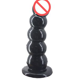 Big Anal Dildo 5 Beads Ball Butt Plug con una forte ventosa Massaggio anale Giocattoli del sesso per le donne Uomini Prodotto adulto