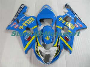 SUZUKI GSXR600 750 K4 04 05 GSXR 600 GSXR 750 2004 2005 mavi grenaj için Motosiklet Fairing kiti SF116 set