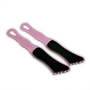 20 pz/lotto lima piede lampeggio maniglia rosa raspa per callo remover pedicure piedi cura strumenti wholsale
