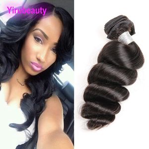 Peruviska grossistmink One Bundle Loose Wave Nataural Color Human Hair Extensions 1 Peces/Lot Virgin Hair 8-30-tums