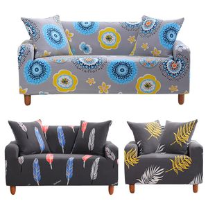 Printed Sofa Cover Stretch Couch Cover, Sofa Slipcovers Stretch Fabric Seater For Couches Elastic Force All Inclusive Full Cover