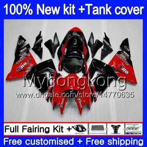 Body +Tank For KAWASAKI ZX1000 CC ZX 10 R ZX-10R 2004 2005 214MY.16 Red Black ZX10R 04 05 ZX1000C 1000CC ZX 10R 04 05 ABS Fairings