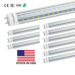 US Stock + LED 4FT 1200mm 60W V-formad T8 LED Fluorecent Tube Light G13 1.2M 22W SMD2835 Tubes Lampor AC 85-265V