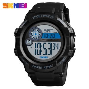 Skmei homens esporte relógio digital 2 tempo relógio despertador relógios à prova d 'água esporte esporte digital relógio relogios masculino 1387
