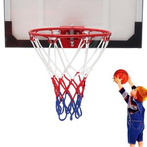 1 Set Hanging Basketball Wall Mounted Goal Hoop Rim Sports Indoor&outdoor Net Netting D2X0