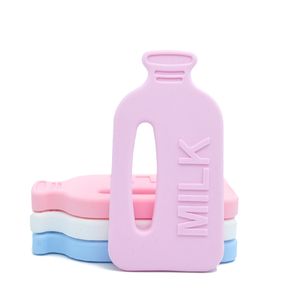 실리콘 우유 병 Teether BPA 무료 FDA는 아기 젖니 가락 장난감을 선택했습니다 젖병 젖꼭지 Chewable 장난감 유아 유아 선물