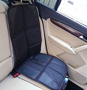 Luxury Leather Car Seat Protector Child eller Baby Car Seat Cover Easy Clean Seat Protector Safety Anti Slip Universal Black Anti-Ski3014