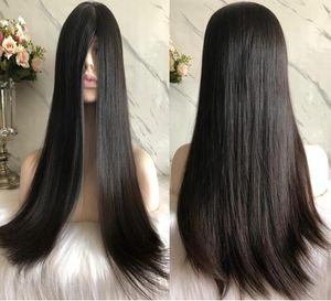 Fine Sheitels 4x4 Silk Top Base Jewish Wig Black #1b 12A Finest Brazilian Virgin Human Hair Kosher Wigs Capless Wigs Fast Express Delivery