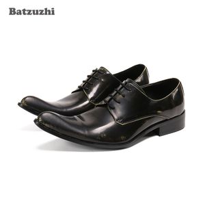 Batzuzhi Zapatos Hombre Spitz Formale Leder Kleid Schuhe Männer Lace-up Business Schuhe Herren zapatos de hombre, große Größe