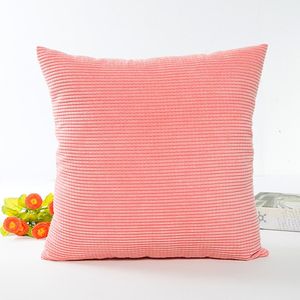 AsyPets Simple Solid Color Comfortable Corduroy Decorative Square Throw Pillow Cover without Filling