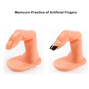 Nat009 Nail Art Plástico Prática Falso dedo Modelo de Prática de Dedo para Mão Manicure Nail Art Design Treinamento