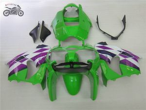 Free Custom Motorcycle parts for Kawasaki ZX9R fairing kits 2000 2001 Ninja ZX-9R 00 01 ZX 9R green road race fairings bodywork