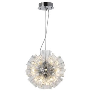 Moderne heldere metalen glazen bloem hanglamp kunst kroonluchter lamp thuis woonkamer verlichting armatuur PA0595