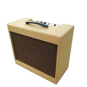 Пользовательские 5E3 Ручной проводной трубки Электрические гитары AMP Combo в Tweed Vinyl Grill Ткань 1 * 12 громкости громкости динамика Музыкальные инструменты