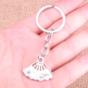 22*29mm Fan Flep Keychain, Yeni Moda El Yapımı Metal Keychain Partisi Hediye Dropship Mücevherat