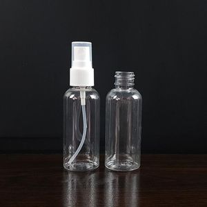 60ml 2 once chiaro fine della foschia Mini spruzzo Bottiglie con atomizzatore Pompe di oli essenziali per viaggi Profumo Bulk strumento portatile di trucco