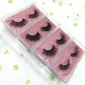 Naturliga fransar 100% Mink 3D Strip Eyelash 18mm 20mm 22mm Partihandel Pris Drop Shipping Tillgänglig Fdshine