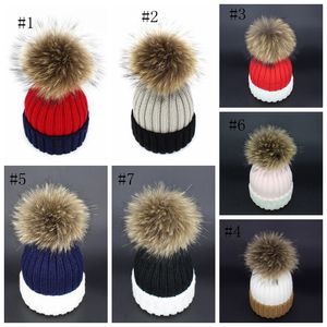 Pai-criança chapéu de lã outono inverno quente cacheado borda chapéu han edição de dois cor senhora guaxinamarquinho Bola de cabelo Boll Cap EEA210