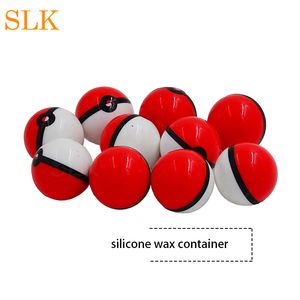 6ml ball shape silicone jars dab wax container holder FDA Approved dabber jars Non-stick stash containers for Bong Pipe Dry Herb Vaporizer