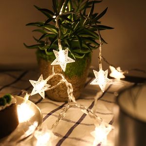 3M / 5M / 10M LED Star Strings Lights Fairy Garland Light String Xmas Decor Wedding Holiday Lighting Bateria obsługiwana