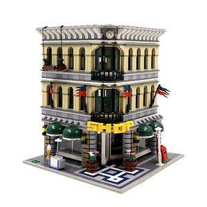 Schöpfer Block Grand Emporium 2232PCS Street View Model Bausteine Ziegelbildung Spielzeug Weihnachtsgeschenke kompatibel mit 10211289b