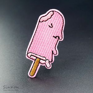 Popsicle (размер: 2.9x6.8см) DIY Ткань Значки Патч Вышитая аппликация Швейные значки Одежда наклейки одежды Аксессуары