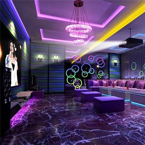 Nuova lampada a ciondolo LED a LED RGB LED PENDANTE LUMINO LUGO ROULD CRYDAL LAMPO 3 Anelli PENDENTE SOSTRAMENTO SUPPESSO SUPPESSO PER BAR SHOP HOME DECORE