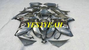 KAWASAKI Ninja için motosiklet Fairing kiti ZX6R 636 07 08 ZX 6R 2007 2008 ABS Parlak siyah Marangozluk seti + Hediyeler KB27