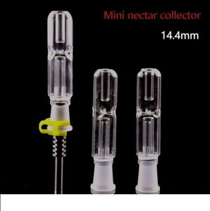 Kit de nc de vidro de alta qualidade com ponta de titânio ponta de quartzo 14mm 18 Dab Nectar Collector Bong para cera