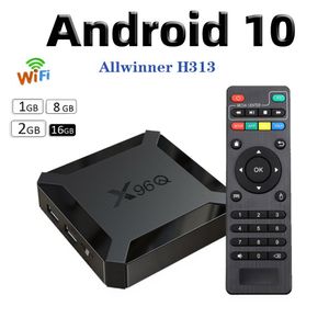 X96Q Android TVボックスAllwinner H313クワッドコア2GB GBサポート2 G WiFi Caja De TV Android PK TX3 H96 MAX