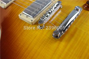 Wholesale frets and necks for sale - Group buy Hot Sale lstandard electric guitar one piece neck and one piece body ebony fingerboard frets binding high quality Version