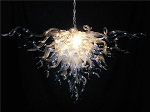 Lampadari in vetro di Murano bianco grazioso Lampadario in stile turco di piccole dimensioni con decorazione in cristallo Lampadario a LED Illuminazione fantasia, LR1120