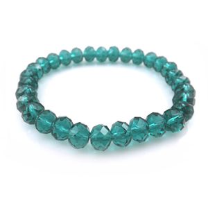 Handgefertigte 8 -mm -facettierte Kristall -Perlen -Armbänder 6 Farben 20pcs/Los kostenloser Versand