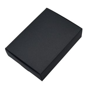 13x9.5x3 cm Siyah Karton Hediye Saklama Kutuları Perakende Katlanabilir Düğün Doğum Günü Kartı Fotoğraf Paketi Kraft Kağıt kutu Karton Kutu 50 adet / grup
