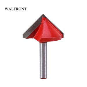 Freeshipping 10 pz V Scanalatura Fresa Router CNC Incisione Intaglio Coltello Acciaio Al Tungsteno Lavorazione Del Legno Smusso Bit 90 Gradi Utensili Da Taglio