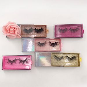 Mink cílios 25 milímetros 3D Embalagens personalizadas 100% real Mink com Retângulo Silde gaveta de papel Lashes Boxes