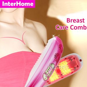 Brustgesundheitspflege-Kamm-Schönheitsausrüstung 633-nm-Rotlicht Heben und straffen Sie die Brüste, lösen Sie Brustklumpen auf und vermeiden Sie Brustkrebs