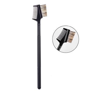 1pcs Uso duplo pincel de maquiagem Brush de sobrancelha e penteado pincel pincel pincel pincéis