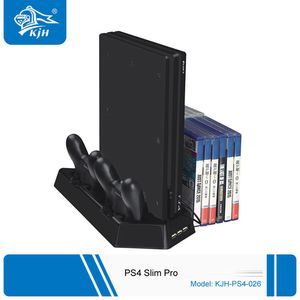 NEW PS4 Pro Slim PS VR Move Vertical Stand Cooler Cooling Fan Controller Charger Charging Dock for Sony Playstation 4 & PSVR Move