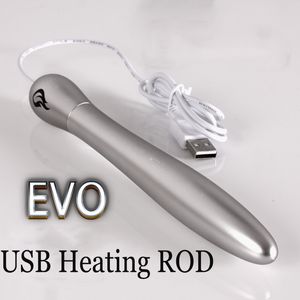 EVO USB Aquecimento Haste Thermostat Inteligente 42 graus para masturbadores masculinos Bonecas vagina buceta, real quente buceta oral anal, brinquedos sexuais MX191228