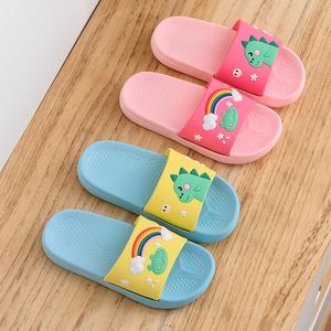 Großhandel Eltern-Kind-Slipper Damen Herren Niedliche Kinder Home Indoor Badezimmer Rutschen Sommer Kinder Flip Flops Schöne Katze Strandsandalen