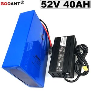 14S 52v lithium battery for electric bike E-bike scooter 52v 20ah 30ah 40ah 50ah battery pack 1000w 1500w 3000w with 5A Charger