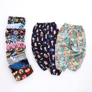 Kids Designer Kläder Pojkar Flickor Blommar Byxor Barn Casual Print Byxor 2019 Sommar Anti-Mosquito Pant Boutique Baby Kläder C6727