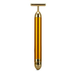 Fabrik Direktverkauf Beliebte Gesichtspflege Roller Pulse Vibrator 24k Golden Energy Magic Instrument Beauty Bar Gesichtsmassagegerät Schönheitsausrüstung