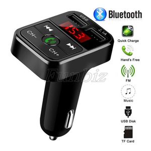 B2 Trådlös Bluetooth Multifunktion FM-sändare USB-laddare Mini MP3-spelare Bilmonteringshållare TF-kort Handsfree Headset Modulator