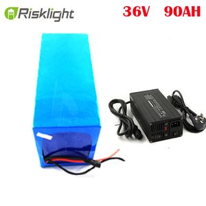 High Capacity Electric Motor Cycle Lithium 36V 90Ah Battery with 42V 5A Charger