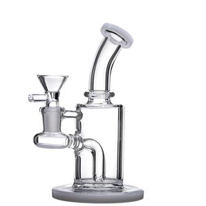 Accessori per fumatori in vetro Bong Pipa ad acqua alta 6 pollici con ciotola di vetro Bong spessi Giunto femminile Dab Rig Oil