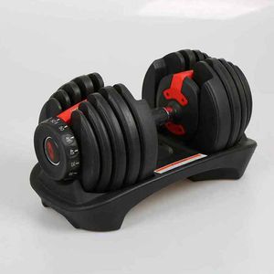 Justerbar hantel 5-52.5lbs Fitness träning Dumbbells Vikter Bygg dina muskler utomhus sportutrustning zza2230